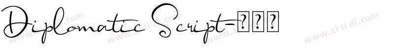 Diplomatic Script字体转换 Diplomatic Script字体转换